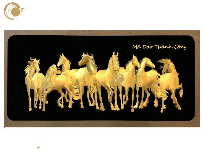 Giới thiệu Tranh vàng lá gold leaf 24k, siêu thị tranh dát vàng