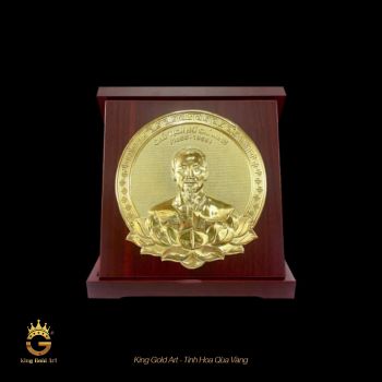Tranh Chân Dung Chủ Tịch Hồ Chí Minh – Tác Phẩm Đồng Chạm Nổi Thủ Công 
