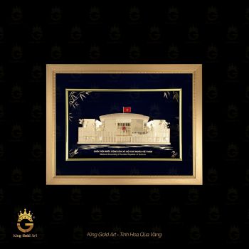 Tranh vàng mô hình: Tòa nhà Quốc Hội mẫu 2